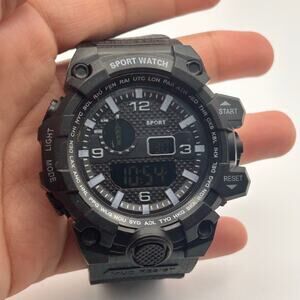 Men’s Multi-function Water Resistant Watch 52mm Black Digital Working